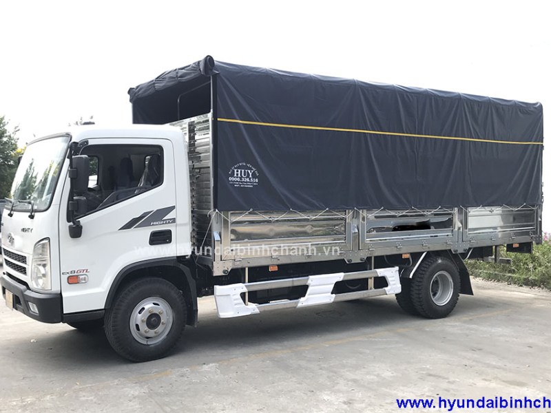 Hyundai EX8 GTL thùng bạt xe tải Hyundai 7 tấn 